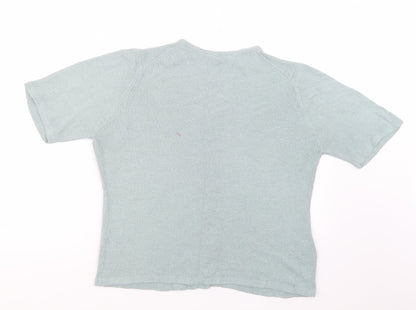 EWM Womens Green  Knit Pullover Jumper Size M