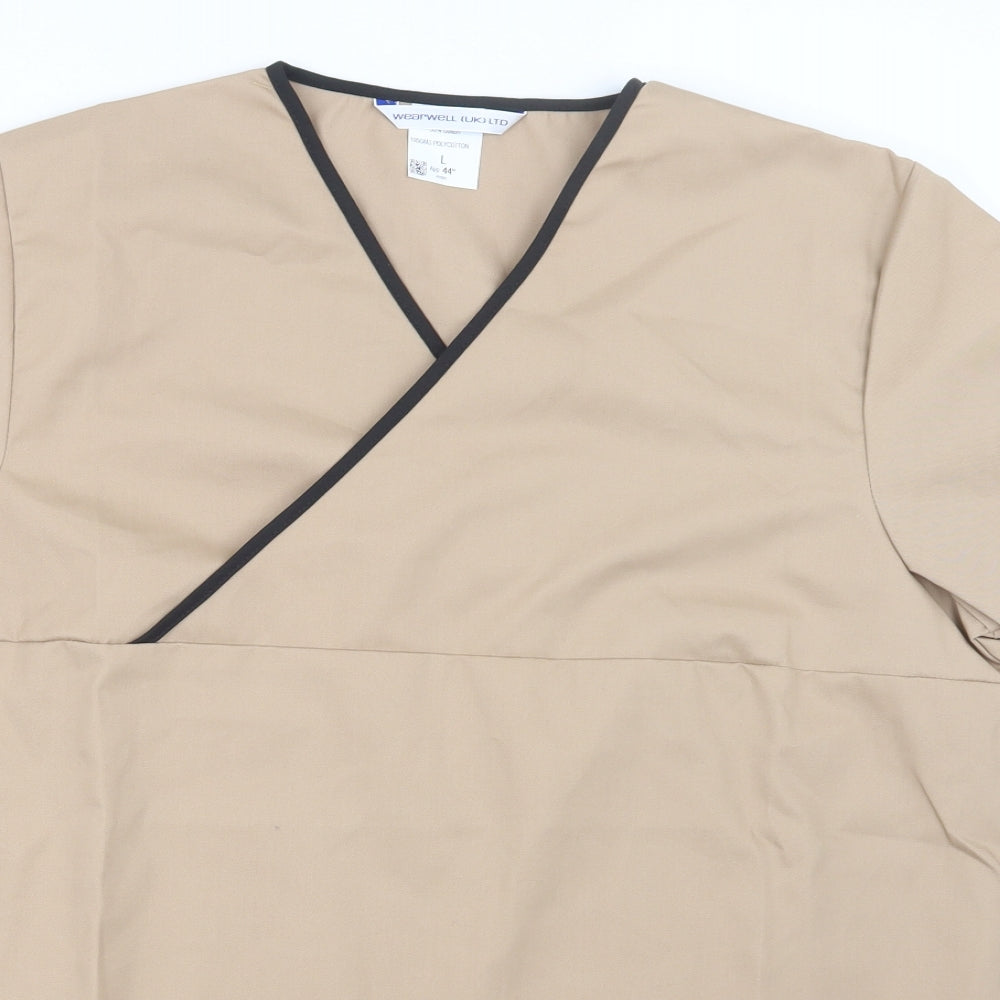 Wearwell Womens Beige   Tunic T-Shirt Size L  - Work