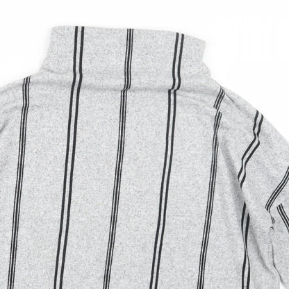 F&F Womens Grey Striped  Pullover Jumper Size 8