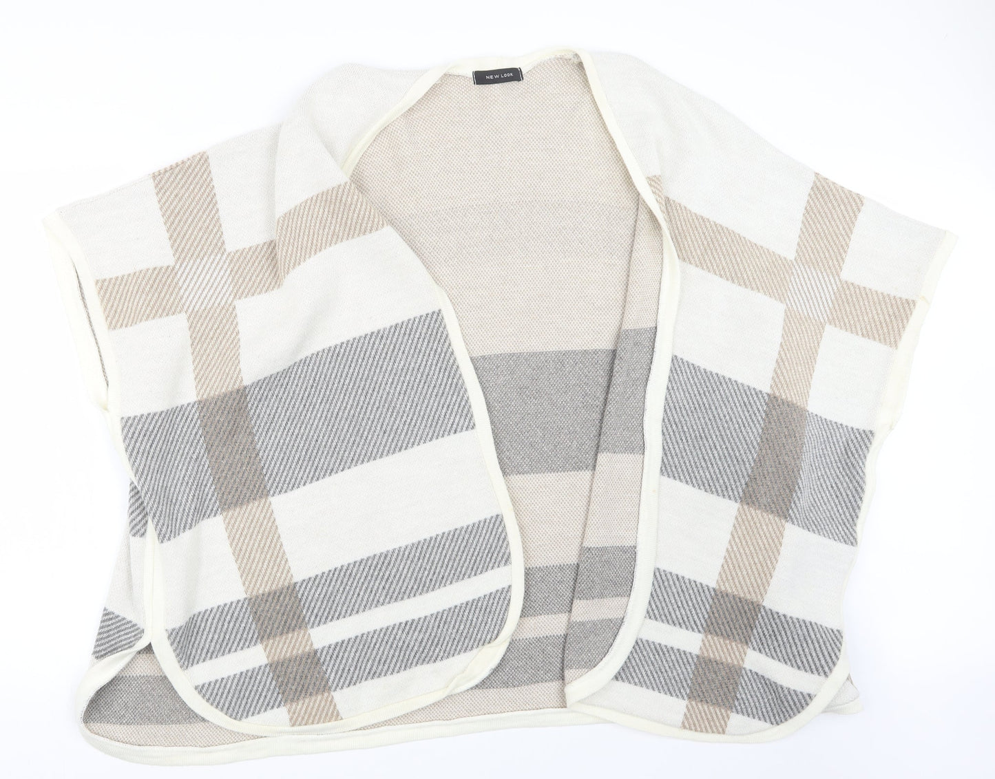 Womens UK Size One Size New Look Beige Cape Jumper