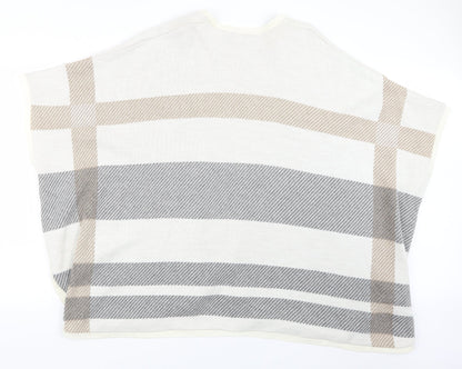 Womens UK Size One Size New Look Beige Cape Jumper