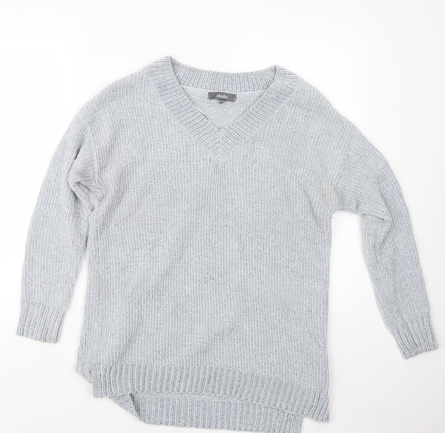 Womens UK Size 12 Studio Blue Pullover Jumper