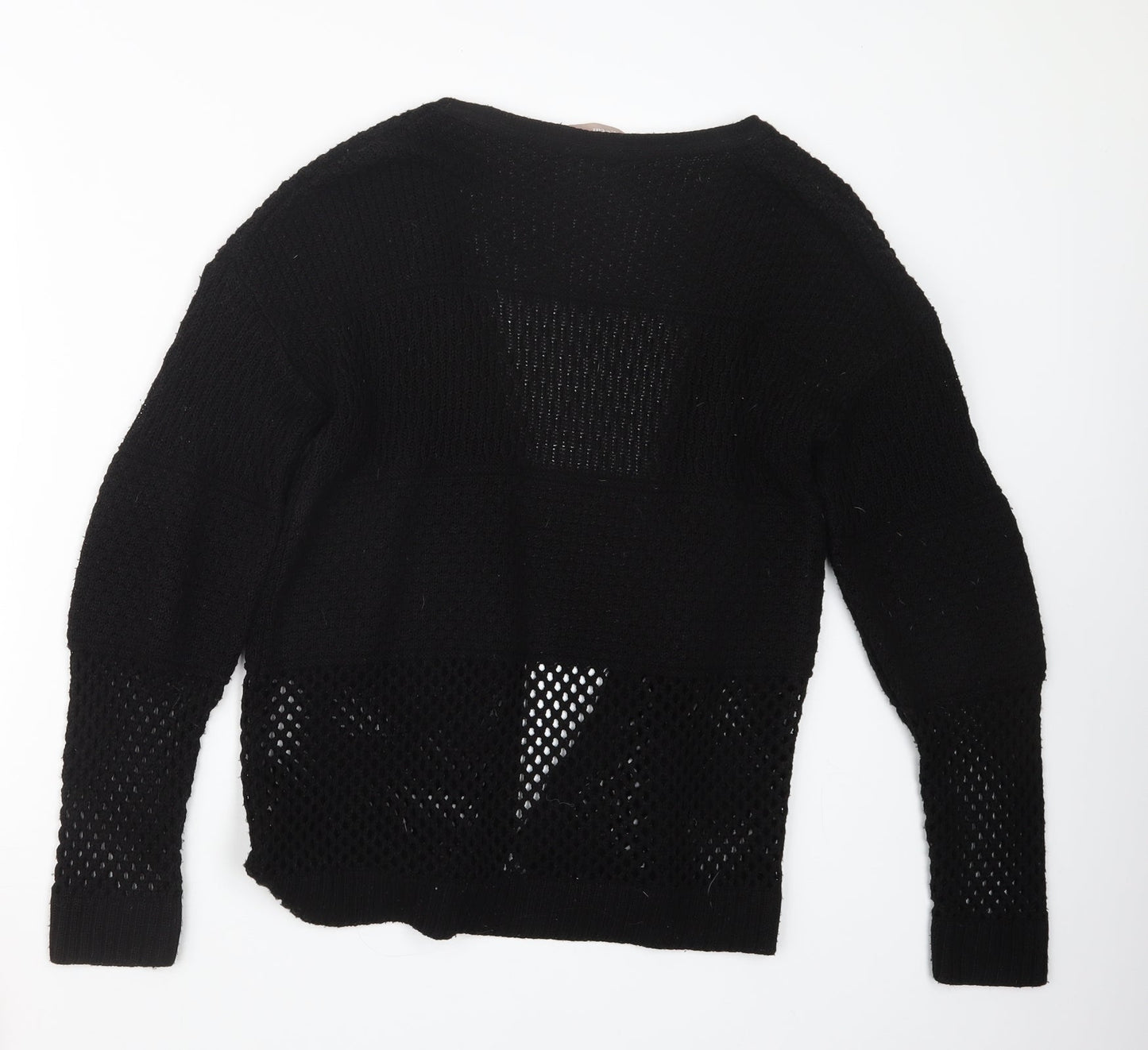 A Wear Womens Black  Knit Cardigan Jumper Size S