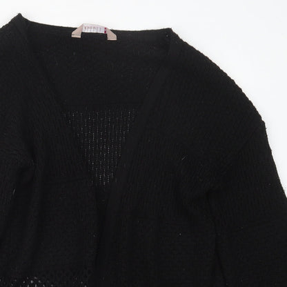 A Wear Womens Black  Knit Cardigan Jumper Size S