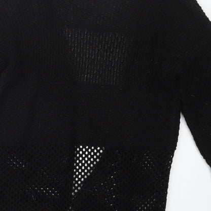 A Wear Womens Black  Knit Cardigan Jumper Size S