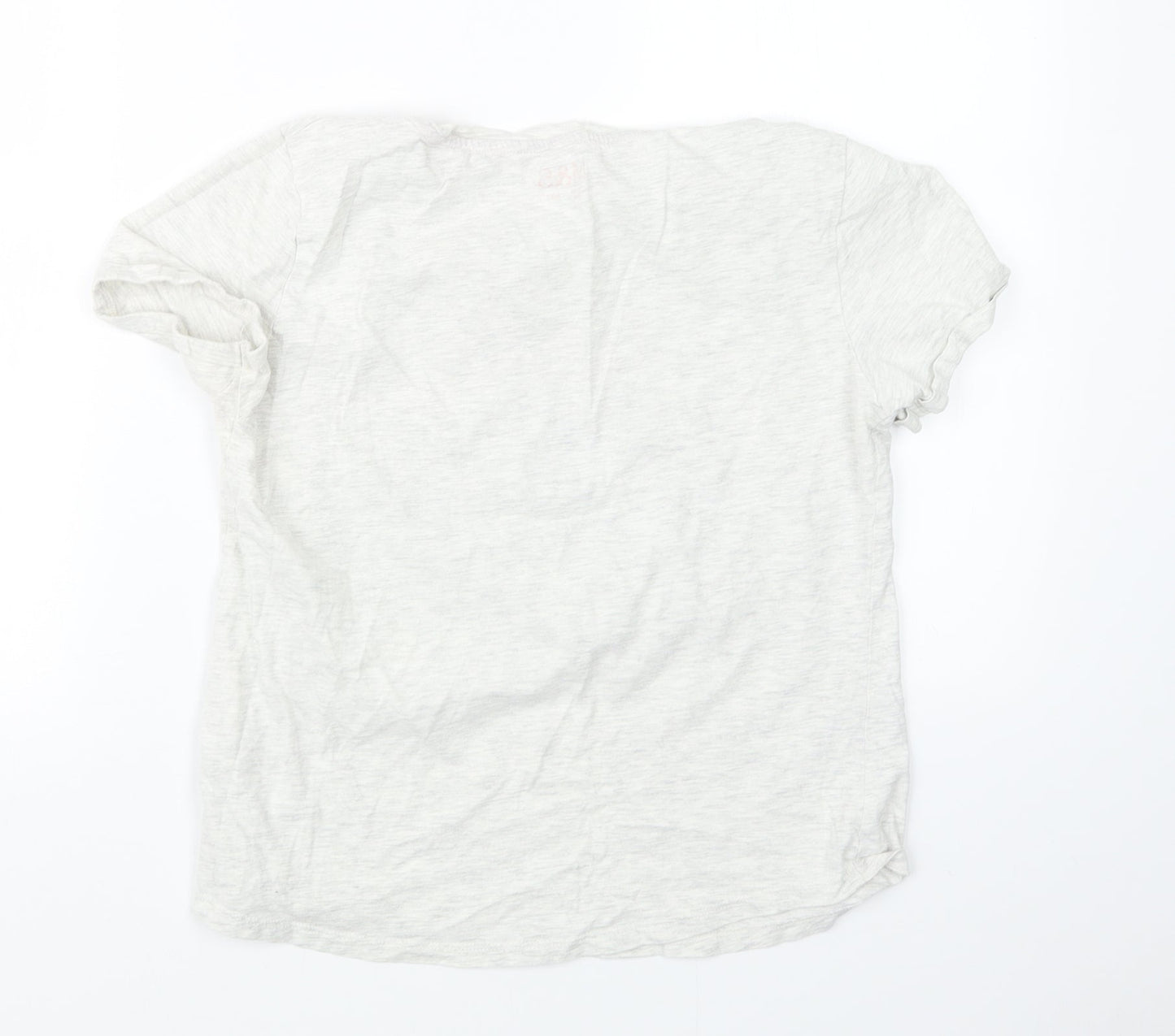 Womens UK Size 10 Marks and Spencer Beige Basic T-Shirt