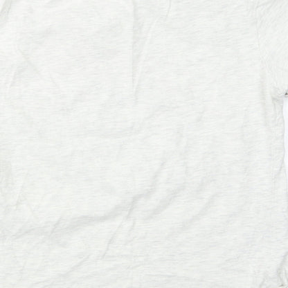 Womens UK Size 10 Marks and Spencer Beige Basic T-Shirt