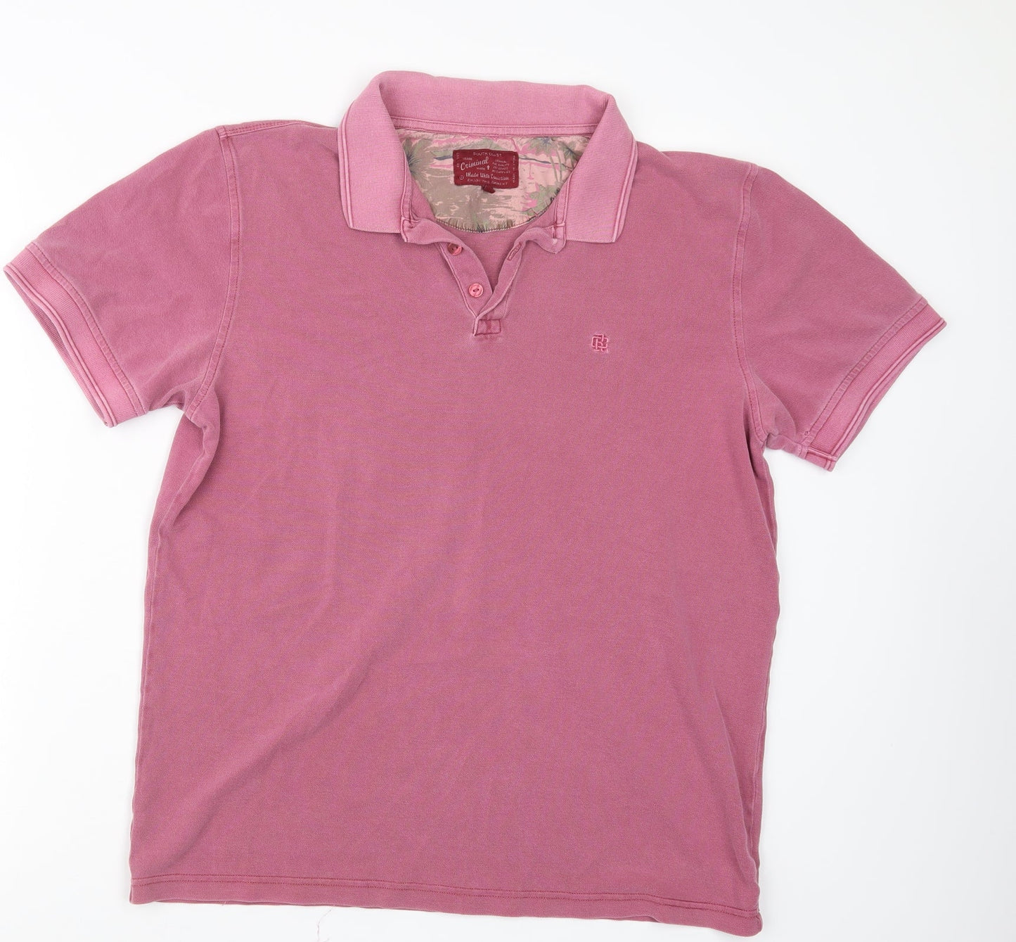 South Coast Mens Pink    Polo Size L