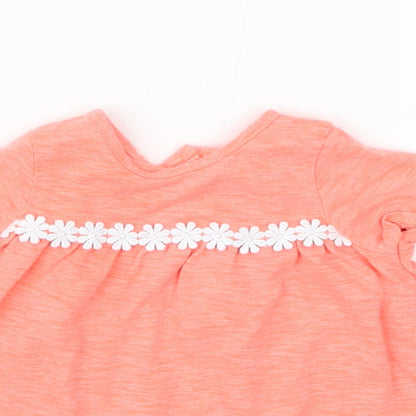 NEXT Girls Orange   Basic T-Shirt Size Newborn