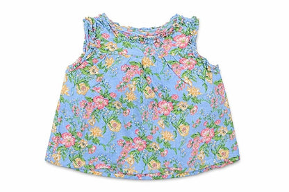 NEXT Girls Blue Fair Isle  Basic T-Shirt Size 6-9 Months