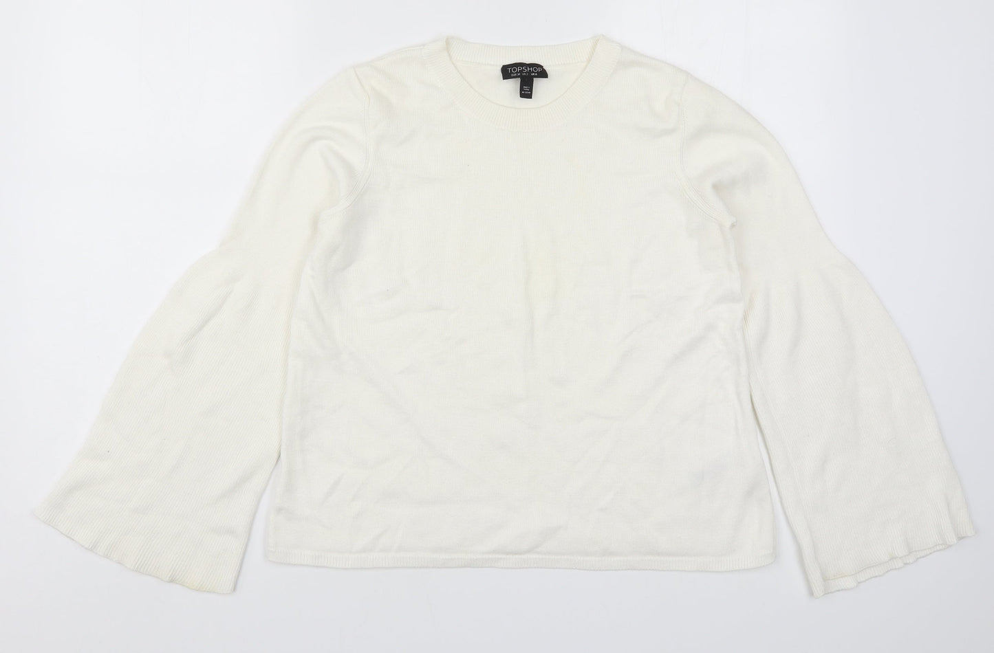 Womens UK Size 6 Topshop White Pullover Jumper