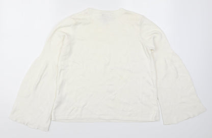 Womens UK Size 6 Topshop White Pullover Jumper