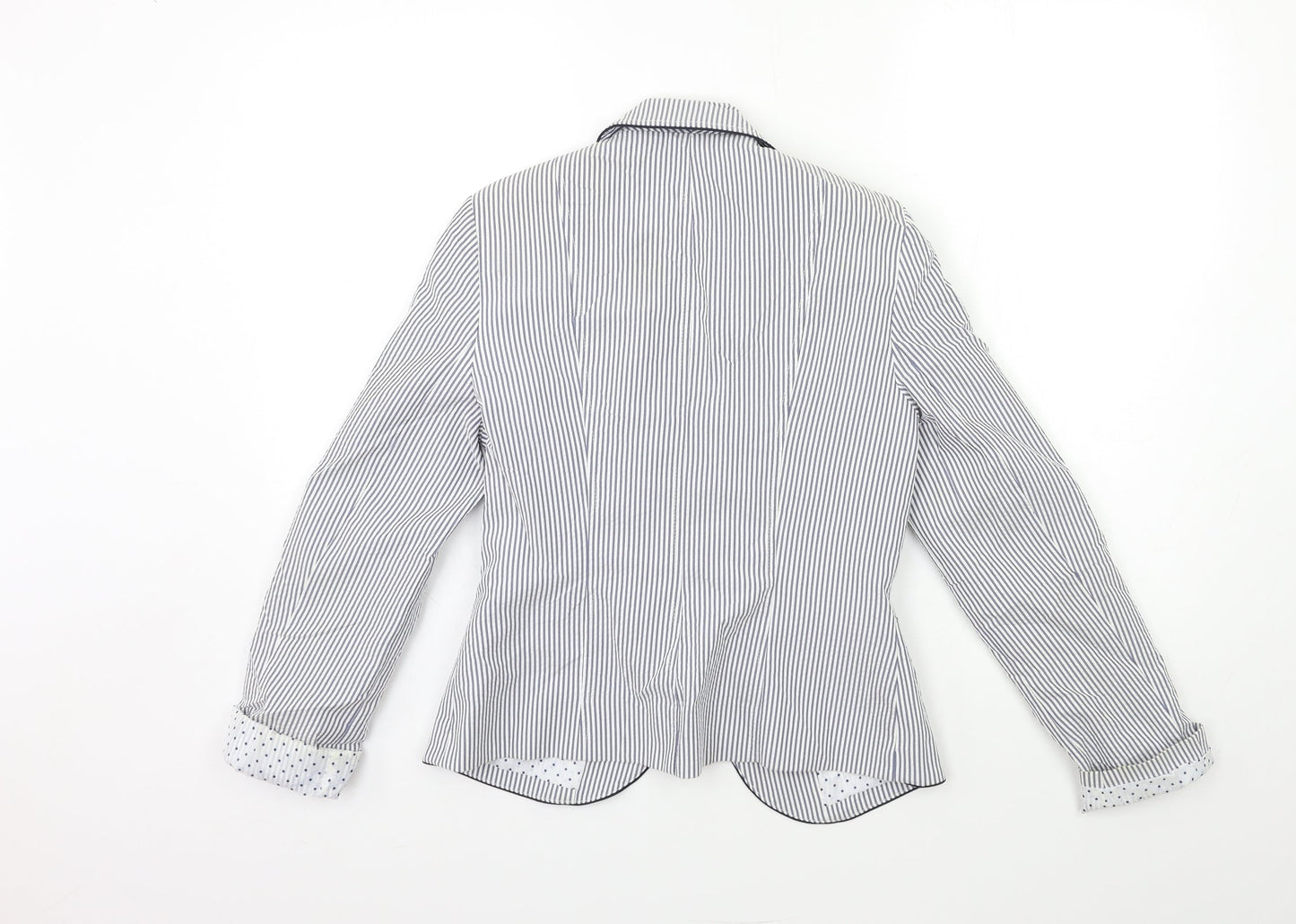 Atmosphere Womens Blue Striped  Jacket Blazer Size 8