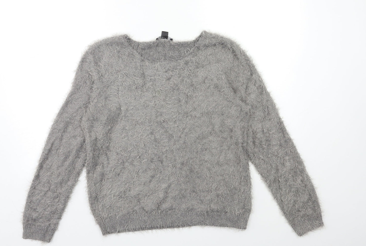 Womens UK Size 10 ESMARA Grey Pullover Jumper
