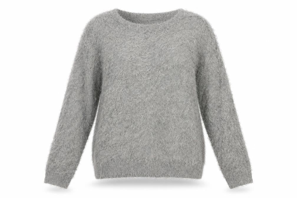 Womens UK Size 10 ESMARA Grey Pullover Jumper