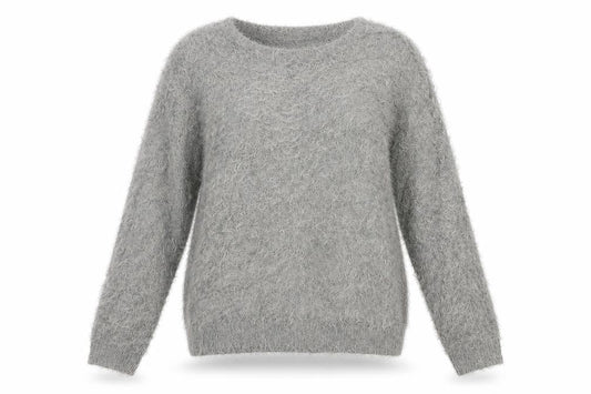 Womens UK Size 10 ESMARA Grey Pullover Jumper
