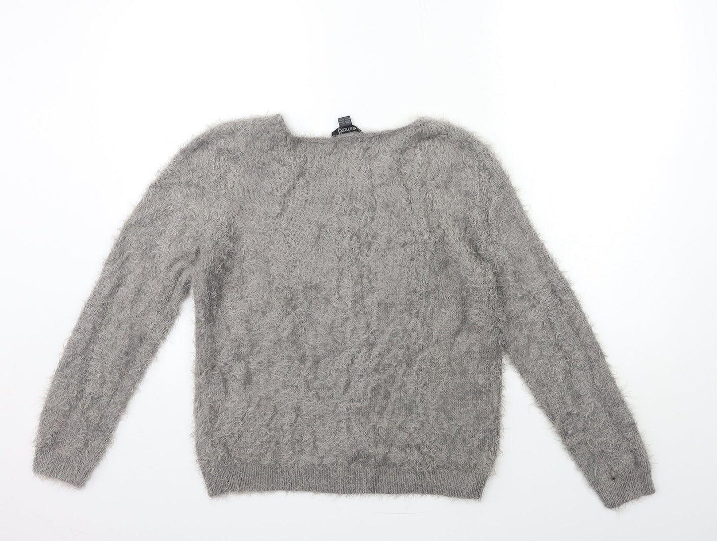 Womens UK Size 10 ESMARA Grey Pullover Jumper