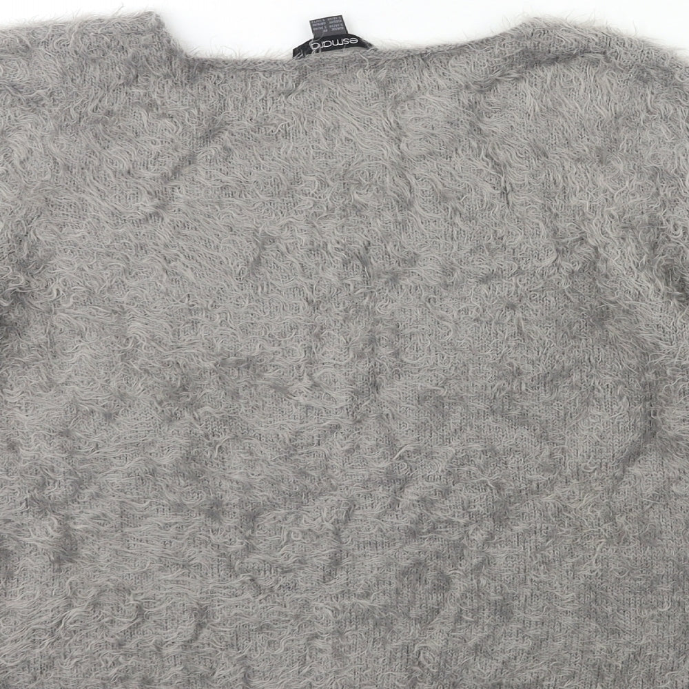 Womens UK Size 10 ESMARA Grey Pullover Jumper