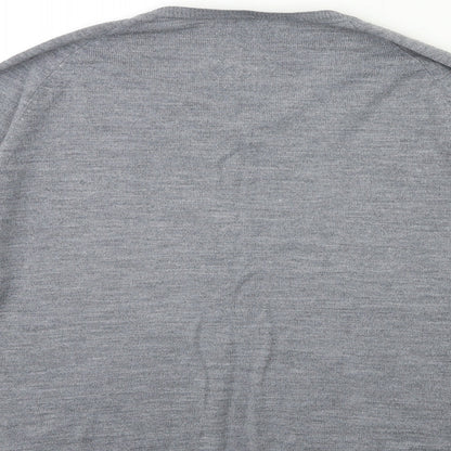 Cedar Wood State Mens Grey  Knit Pullover Jumper Size L