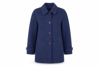 Womens UK Size 12 EWM Blue Overcoat