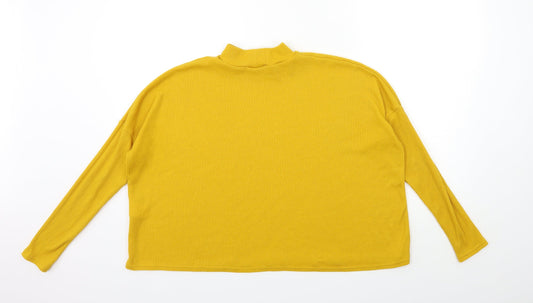 Womens UK Size M H&M Yellow Pullover Jumper