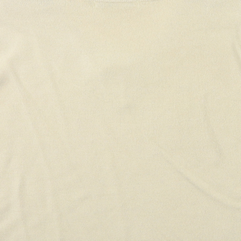 George Womens Beige  Knit Pullover Jumper Size 16