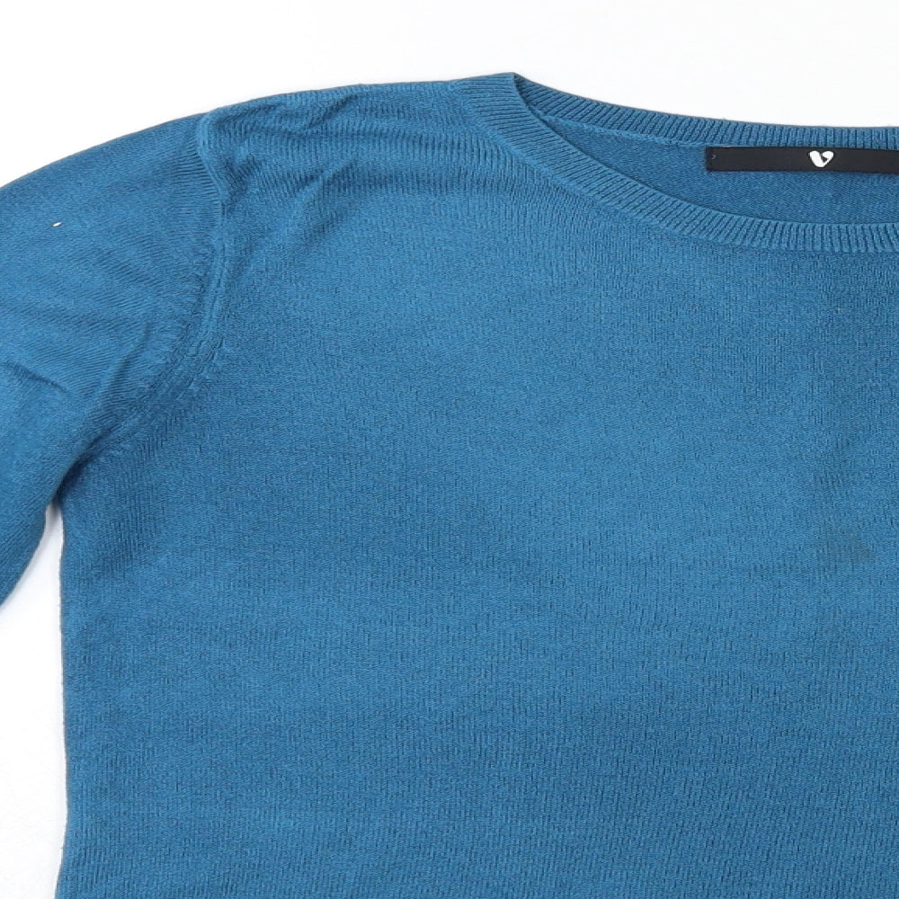 Womens UK Size 10 Very Blue Pullover Jumper