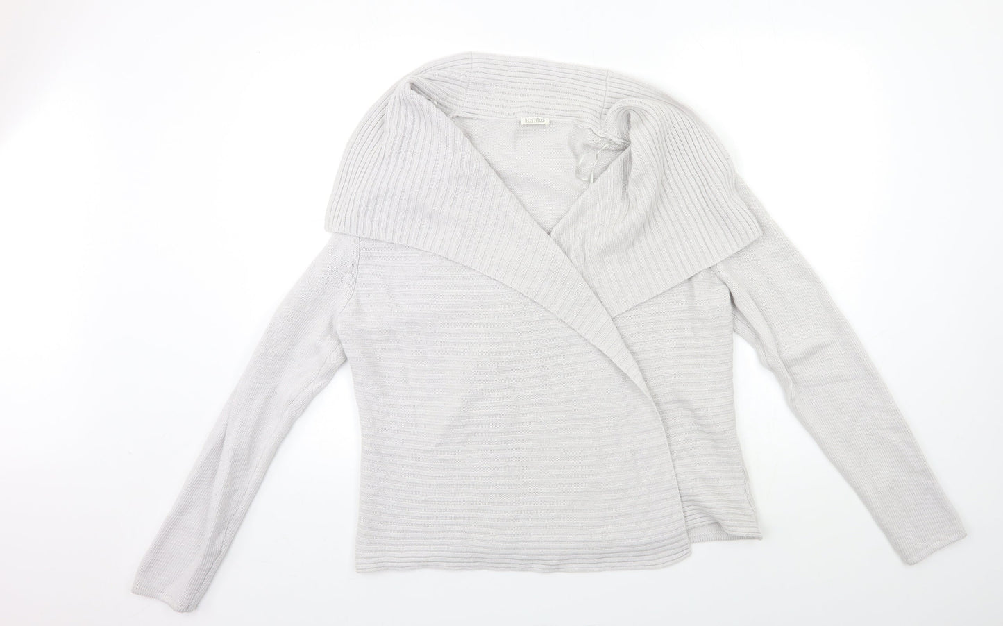 Womens UK Size L Matalan Grey Cardigan Jumper