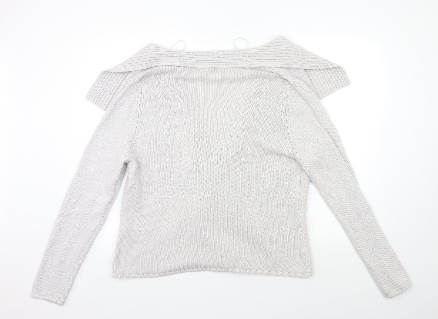 Womens UK Size L Matalan Grey Cardigan Jumper
