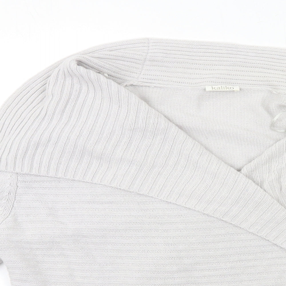 Womens UK Size L Matalan Grey Cardigan Jumper