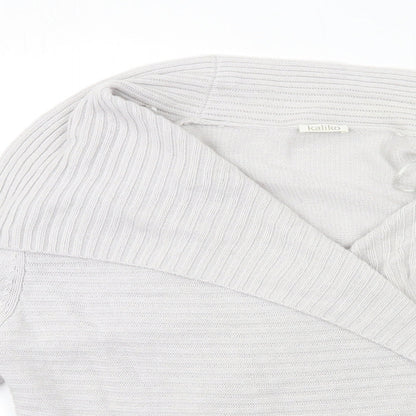 Womens UK Size L Matalan Grey Cardigan Jumper