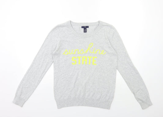 Gap Womens Grey  Knit Pullover Jumper Size XS