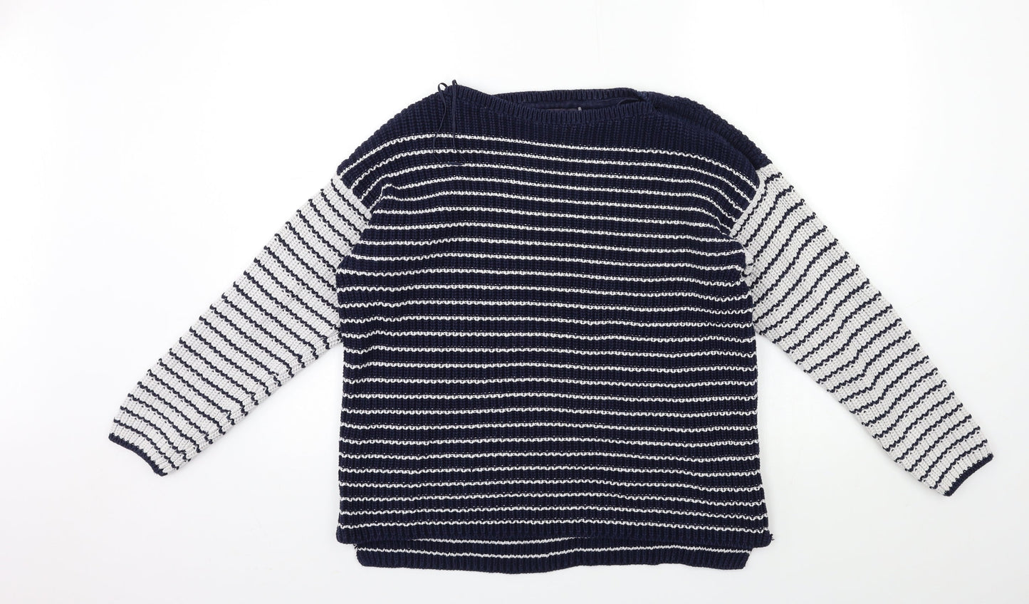 Womens UK Size L Marks and Spencer Blue Pullover Jumper