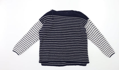 Womens UK Size L Marks and Spencer Blue Pullover Jumper