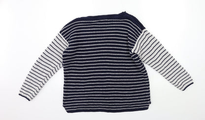 Womens UK Size L Marks and Spencer Blue Pullover Jumper
