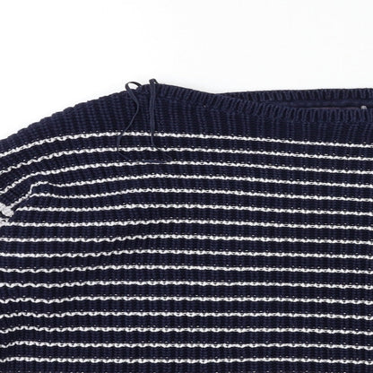 Womens UK Size L Marks and Spencer Blue Pullover Jumper