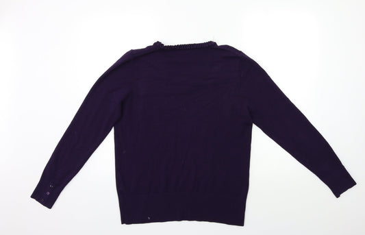 BHS Womens Purple  Knit Pullover Jumper Size 14
