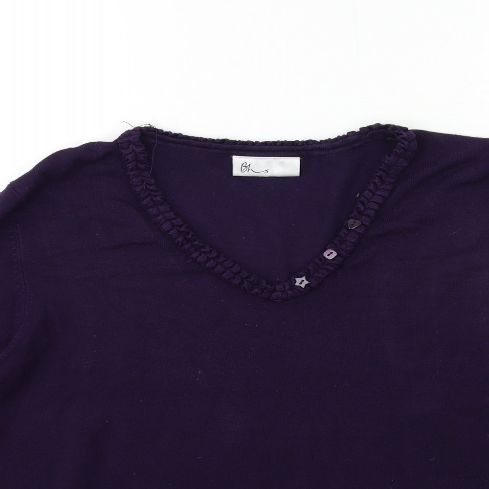 Womens UK Size 14 BHS Purple Pullover Jumper