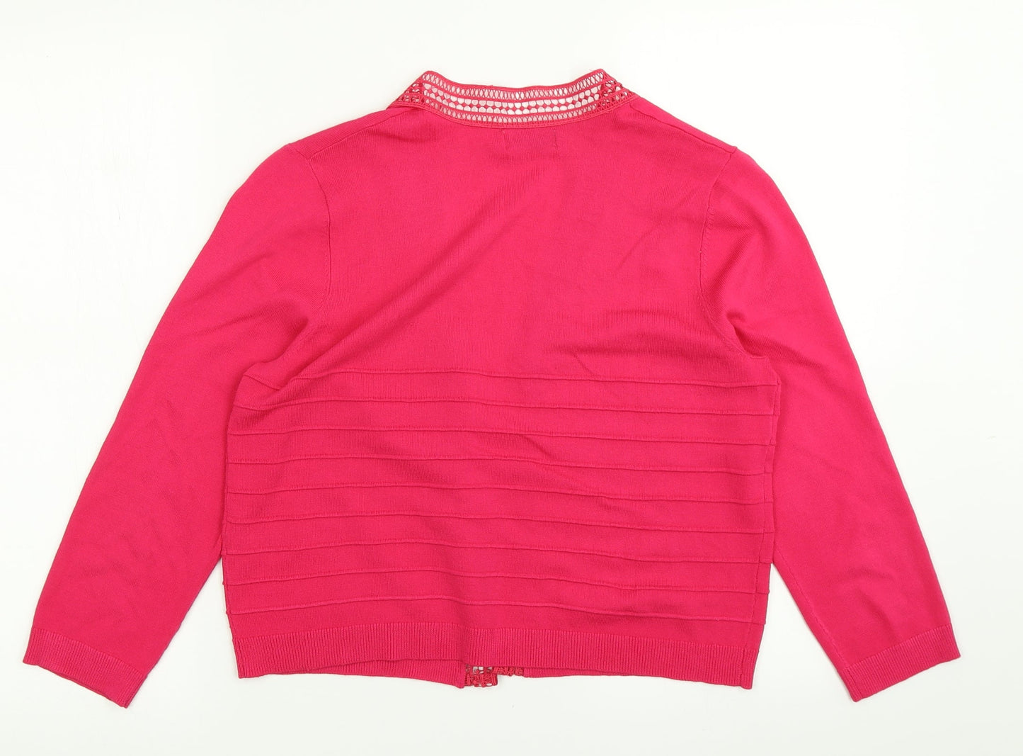 Womens UK Size 12 Soon Pink Cardigan Jumper