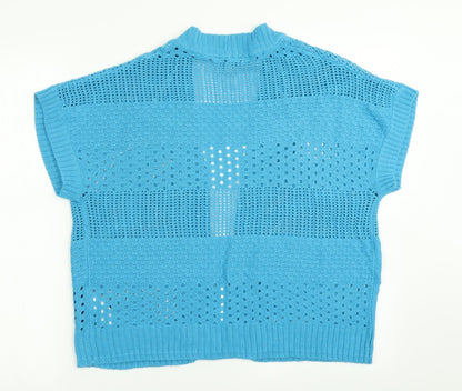 Womens UK Size 16 The Collection Blue Cardigan Jumper