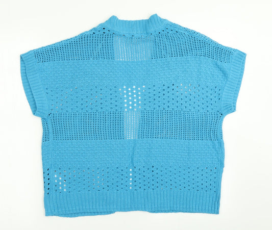 Womens UK Size 16 The Collection Blue Cardigan Jumper
