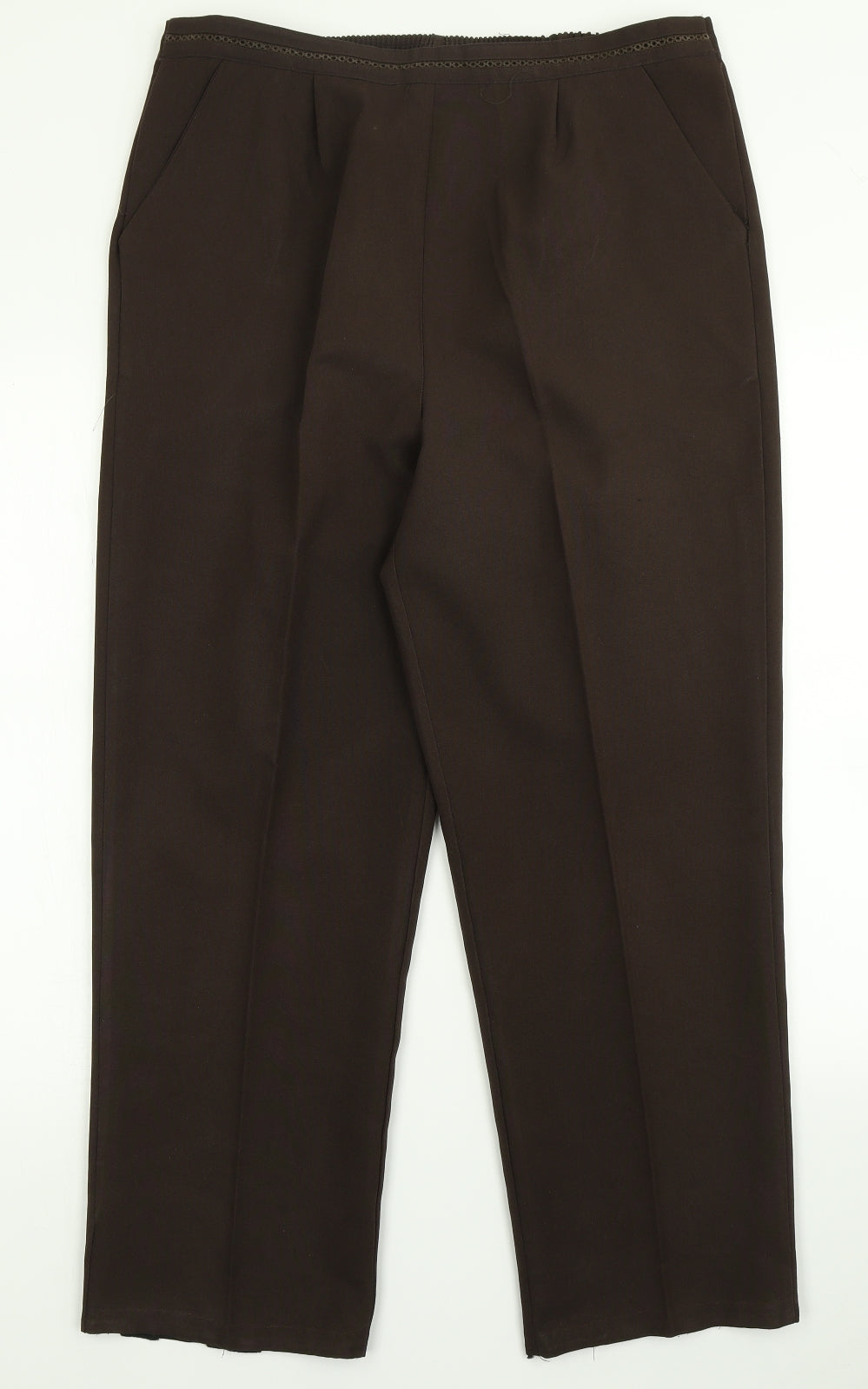 Bm  Womens Brown   Dress Pants Trousers Size 16 L26 in