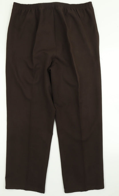 Bm  Womens Brown   Dress Pants Trousers Size 16 L26 in