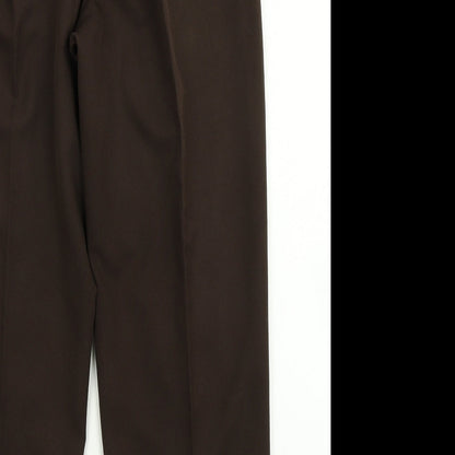 Bm  Womens Brown   Dress Pants Trousers Size 16 L26 in