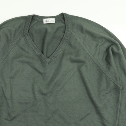 BHS Mens Green  Knit Pullover Jumper Size S