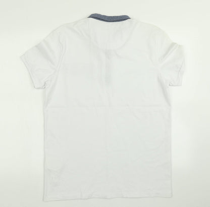 Celio Mens White    Polo Size L