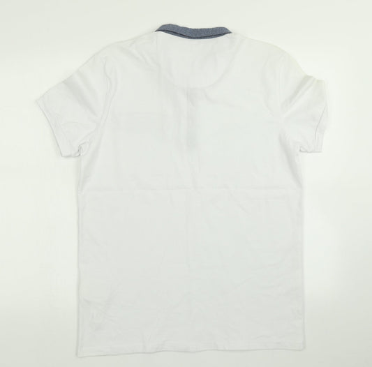 Celio Mens White    Polo Size L