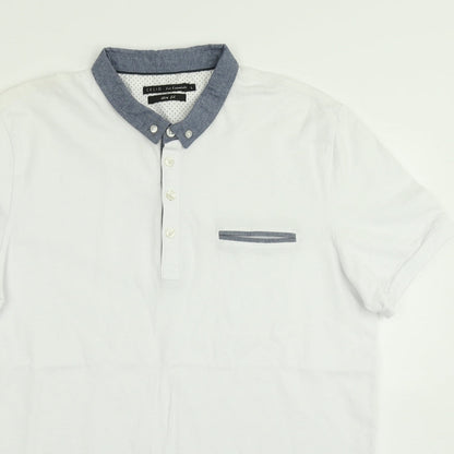 Celio Mens White    Polo Size L