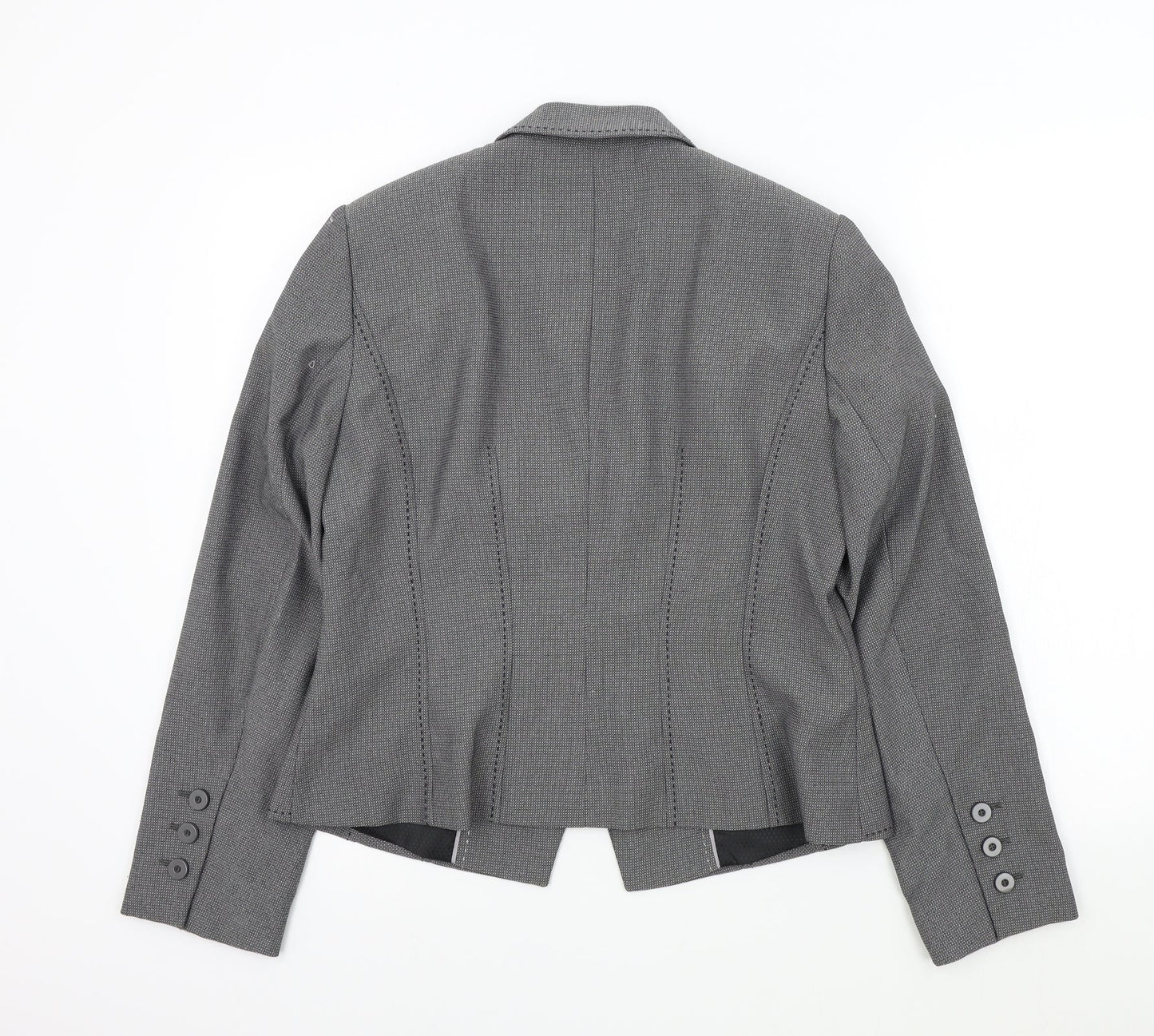 M&S Womens Grey Colourblock  Jacket Blazer Size 14