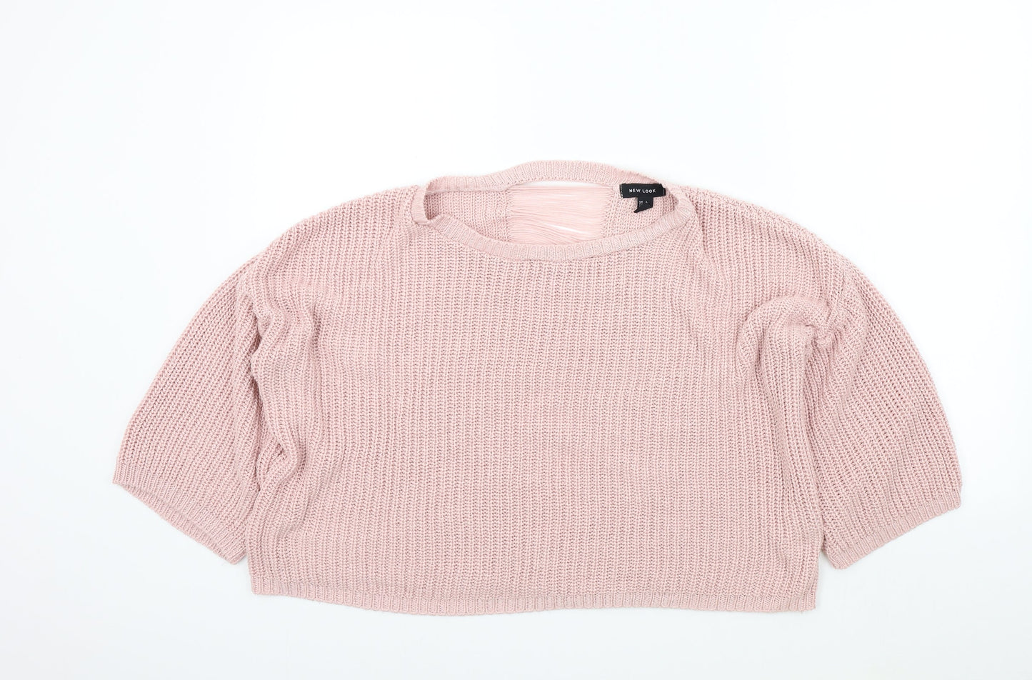 Womens UK Size L New Look Pink Pullover Jumper